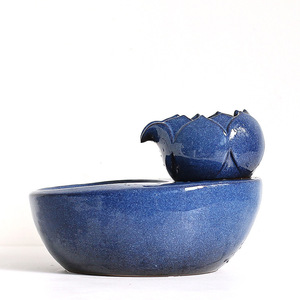 Fontaine à eau pour chat, bol d'eau courante en céramique à circulation automatique, fournitures réutilisables pour animaux de compagnie - Product Image 5