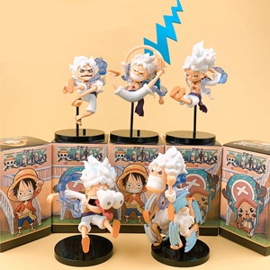 Diseño caliente Q versión 6-10CM Ley Luffy Ace Shanks Nami Law Zoro Sanji Chopper <span class=keywords><strong>Hancock</strong></span> figura juguetes sombrero de paja piratas una pieza - Product Image 6