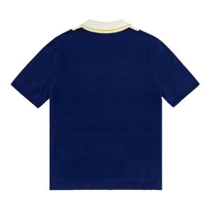 Özel 2024 yaz jakarlı örgü kazak <span class=keywords><strong>Polo</strong></span> Anti-Shrink desen dekorasyon kısa kollu ile erkekler için nefes ince triko - Product Image 3