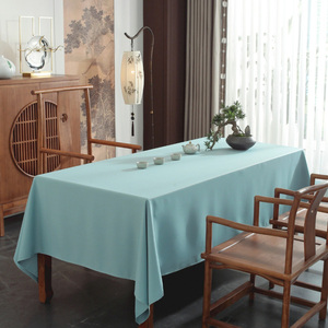 <span class=keywords><strong>Mantel</strong></span> <span class=keywords><strong>Rectangular</strong></span> de Tela Pesada con Patrón de Cuentas Sutil, Diseño Liso <span class=keywords><strong>para</strong></span> Banquetes y Reuniones, Venta al por Mayor - Product Image 2