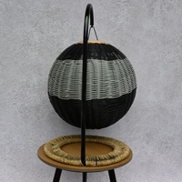 Lit pour chat en rotin PE tissé à la main, panier suspendu pour animaux de compagnie, hamac, mobilier d'intérieur pour animaux de compagnie, salon de luxe pour chat, nid confortable pour chaton