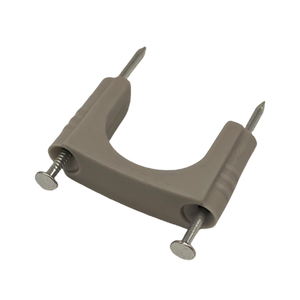 Grapas de Cable gris de alta calidad para cableado eléctrico Cable de pared Clip de alambre Soporte de clavos Grapa Tipo de clavo común plano - Product Image 2