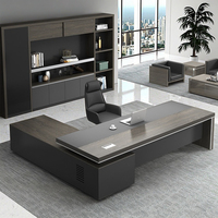 Ensemble de bureau de direction moderne Boss Mobilier de direction minimaliste avec grand bureau et chaise confortable pour la chambre Bureau du directeur