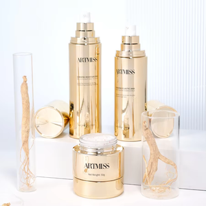 Set Trío Antienvejecimiento y Blanqueador Más Vendido de 2026, Crema de Ácido Hialurónico Dorado, Suero de Ginseng, Hidratante Facial, Reparación Nocturna, Kit OEM - Product Image 1