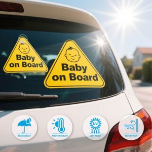 Diseño personalizado de alta calidad de plástico de PVC duradero para bebés <span class=keywords><strong>a</strong></span> <span class=keywords><strong>bordo</strong></span>, señales de <span class=keywords><strong>coche</strong></span>, <span class=keywords><strong>pegatina</strong></span> para <span class=keywords><strong>coche</strong></span> con ventosa - Product Image 5