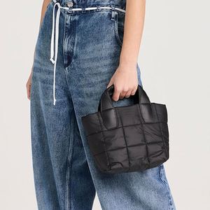 Custom Portable Travel Handbags Water Resistant Nylon Quilted Design Matte Black Weekender Mini <b>Tote</b> Bags Beach <b>Zip</b> Closure - Product Image 5