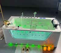 Baignoire de luxe Jacuzzeer Spa Baignoire avec Tv Cascade Baignoire pour Salle de Bain Spa Baignoires Spray Jet air Bubble Bath