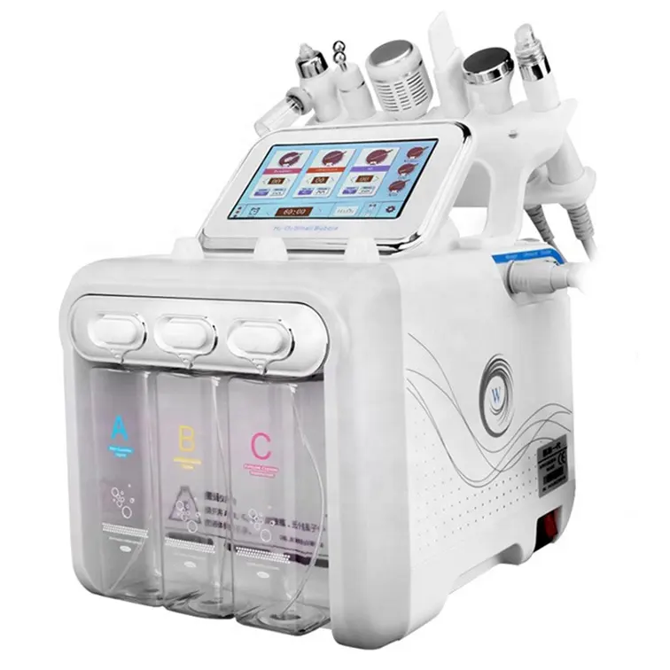 6 In1 Hydrabeauty Dermabrasion酸素噴霧器機器6in1プロフェッショナルハイドロスパスキンダイヤモンドフェイスクリーニングビューティーマシン