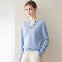 Pull-over col rond 100 % cachemire pour femme, vente en gros personnalisée, hauts en cachemire tricotés, vente directe d'usine