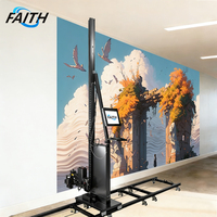Imprimante murale verticale 3D automatique portable Faith New haute résolution avec tête DX7, encre UV et écran tactile pour la décoration intérieure