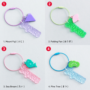 Llavero al por mayor con motivos japoneses, diseño personalizado, llavero promocional de acrílico a granel - Product Image 2