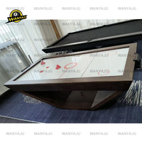 WANYAJU Table de billard multi-jeux, air hockey, poker et snooker pour la maison, moderne, de luxe, personnalisé, 8 pieds et 7 pieds
