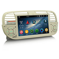 Erisin ES6550FW sistema de navegación para coche Android 14,0 IPS DSP SWC GPS CarPlay USB Auto Radio Estéreo para Fiat 500/500C/500S TV