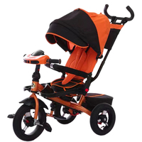 Offre Spéciale 4 en 1 poussette pour enfant, tricycle à 3 roues pour fille, tricycle à poussée pour enfant en bas âge
