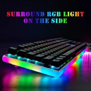 Bàn phím cơ học Royal Kludge RK918 Nhật Bản Wow Gaming có đèn nền Cherry, bàn phím di động cho laptop, kết nối <span class=keywords><strong>USB</strong></span> - Product Image 4