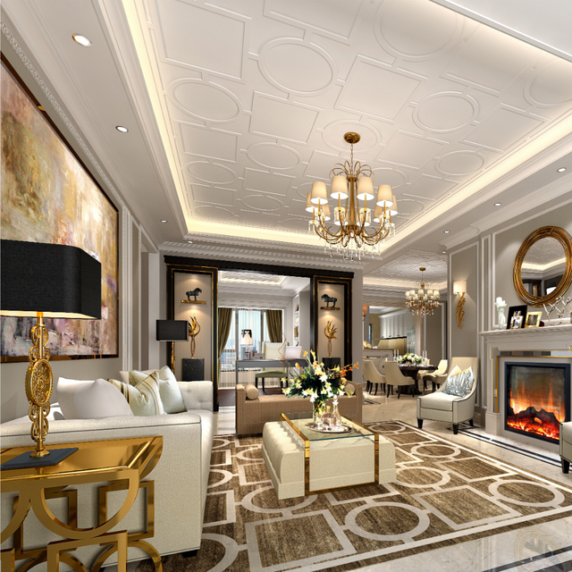Muting One-stop EPC Contemporary Villa Interior Renovation Design Whole House Custom Interior Fixtures Full Home Turnkey Design