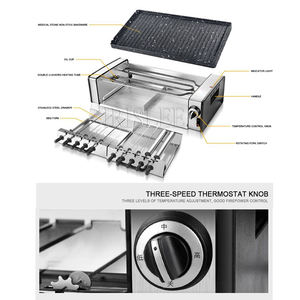 Roaster Double-Layer Electric <strong>Grill</strong> Barbecue Stove Non-stick Household Electric Baking <strong>Pan</strong> - Product Image 5