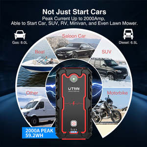 2025 nouveau produit <span class=keywords><strong>Utrai</strong></span> voiture saut démarreur batterie externe véhicule Booster dispositif de démarrage outil d'urgence <span class=keywords><strong>2000A</strong></span> Jumpstart - Product Image 5