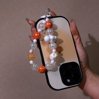 Nouvelle Chaîne de Téléphone Tendance avec Perles, Support de Téléphone et Porte-clés pour Cadeau d'Anniversaire