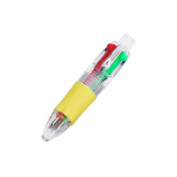 Mini stylo bille 4 couleurs, mignon, multicolore, pour journal intime, portable, papeterie pour étudiants
