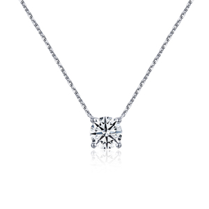 Custom Fine Jewelry MSN-204 PT950 Chain 1.2ct E VVS2 Lab Grown Diamond Necklace - Product Image 1