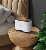 Diffuseur d'arôme de flamme de grande capacité 300ML humidificateur d'air de synchronisation diffuseurs d'huiles essentielles à ultrasons à flamme populaire