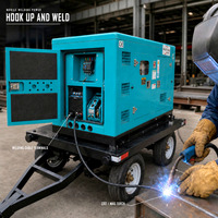 Générateur diesel portable Weichai 1000A, équipement de soudage MIG MAG 400A500A, soudeuses électriques pour utilisation sur les chantiers de construction en extérieur