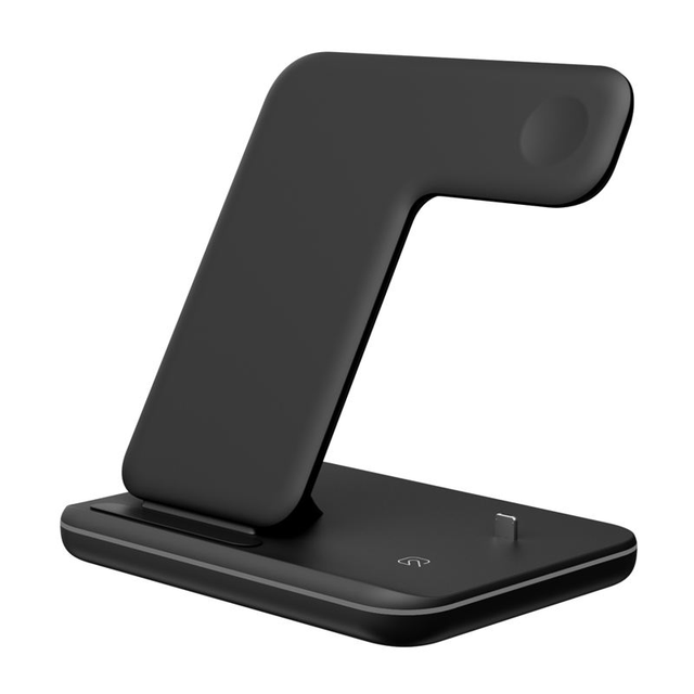 3 in 1 Fast Wireless Charger with Magnetic Charging & OTP Protection for Mobile Watch Earbuds-Compact Charging Station