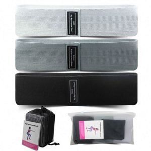 Ensemble de bandes de résistance en tissu réglables pour l'exercice physique, certifiées BSCI, vente en gros personnalisée pour les jambes, les cuisses, les fessiers et les squats - Product Image 4