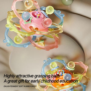 Hochet pour bébé, jouet à mâcher, jouet sensoriel pour bébé, cadeau, jouet d'entraînement à la préhension, jouet apaisant pour enfants - Product Image 5