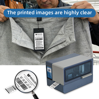 Imprimante automatique d'étiquettes pour vêtements MASUNG MS-CH650 300 DPI, transfert thermique pour étiquettes de prix et d'entretien des vêtements