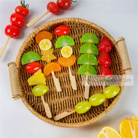 Ensemble de brochettes de fruits artificiels réalistes, durables, pour centres de table, accessoires de photographie culinaire, décoration de buffet pour organisateurs d'événements