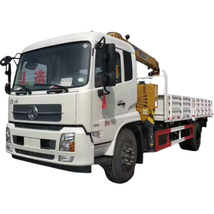 Grúa Montada en Camión Dong Feng de 8 Toneladas, Camión de Carga con Elevación Hidráulica, Camión con Grúa Telescópica para Transporte de Materiales de Construcción - Product Image 1