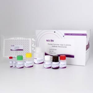 <span class=keywords><strong>Kit</strong></span> de <span class=keywords><strong>test</strong></span> d'anticorps cELISA de type 2 (<span class=keywords><strong>PCV2</strong></span>) Circovirus porcin-Haute sensibilité et spécificité pour les diagnostics vétérinaires - Product Image 1