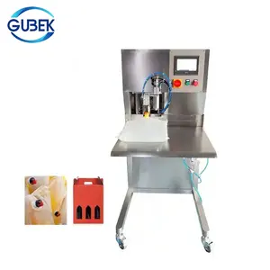 fully automatic bib barrel juice aseptic bags filling capping machine