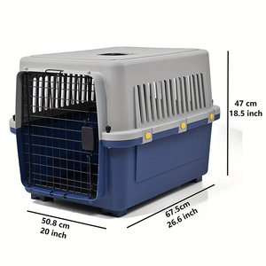 Transportín para Mascotas con Diseño Clásico y Moderno, Transpirable, con Botones a Presión, Múltiples Ranuras de Ventilación y Estructura Resistente, Ideal para Viajes - Product Image 6