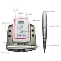 Micropigmentatie Tattoo Machine Kit Permanente Make-Up Machine Wenkbrauw Tattoo Pen Met Digitaal Bedieningspaneel Voor Schoonheid