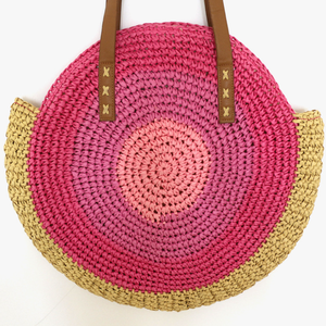 Sac à main au <span class=keywords><strong>crochet</strong></span> <span class=keywords><strong>pour</strong></span> femme, sac de plage en paille, sac fourre-tout en papier <span class=keywords><strong>pour</strong></span> les vacances d'été, vente en gros, directement de l'usine - Product Image 5