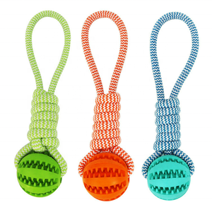 Materiale TPR accessori interattivi per animali domestici Non tossici per cani palla corda da masticare giocattoli da masticare resistenti al morso giocattoli per cani da fornitore di animali domestici - Product Image 2