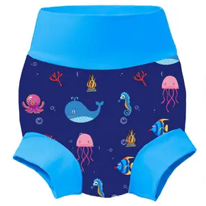 AG防水氯丁橡胶婴儿游泳尿布快干可重复使用幼儿训练裤游泳尿布