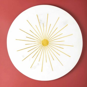 Planches à découper pour légumes et fruits en marbre pour la décoration de la maison Planches à découper rondes en marbre - Product Image 3