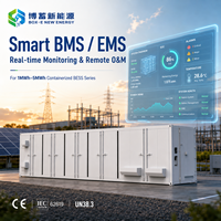 Système de Stockage d'Énergie Hybride (BESS) Conteneurisé Haute Performance 1MWh 2MWh 3.85MWh 5MWh LiFePO4 pour Énergie Solaire et Éolienne, avec EMS Intelligent et RS485, Fabrication OEM