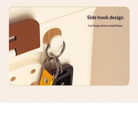 Armoire de rangement en plastique facile à installer, casier à vêtements pour chambre à coucher, rangement multi-niveaux pliable pour salle de bain et cuisine