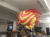 Prix de gros Poisson Rouge Gonflable Ballon Défilé Accessoires Costume de Poisson