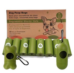 Sacs à déjections canines biodégradables personnalisés en gros, sacs à déjections canines en amidon de maïs - Product Image 1