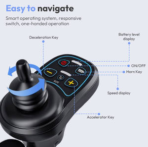 Vendite dirette della fabbrica pieghevole portatile disabili sedia a rotelle elettrica con motore a spazzola e freno elettronico - Product Image 5