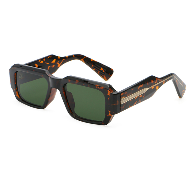 Wholesale Luxury Vintage Rectangle Plastic Frame UV400 Designer Lightweight Breathable Unisex Sunglasses