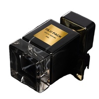 Produit de vente chaud autocollant privé sur mesure sérigraphié fond épais noir vide vaporisateur de parfum pour hommes