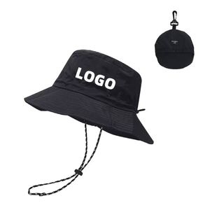Sombrero de Pescador con Protección Solar Anti-UV, Logotipo Personalizado, Impermeable, Gorra de Pesca, para Verano, Camping, Senderismo, Montañismo, con Bolsillo de Almacenamiento - Product Image 1