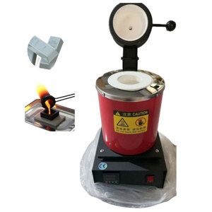 Fourneau de fusion compact mini pour la fabrication de bijoux, fusion d'or, d'argent, de cuivre et d'aluminium avec pot en graphite - Product Image 4